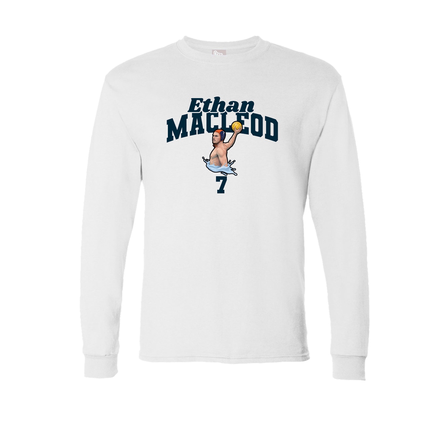 Long Sleeve Tee — Signature Arch in White