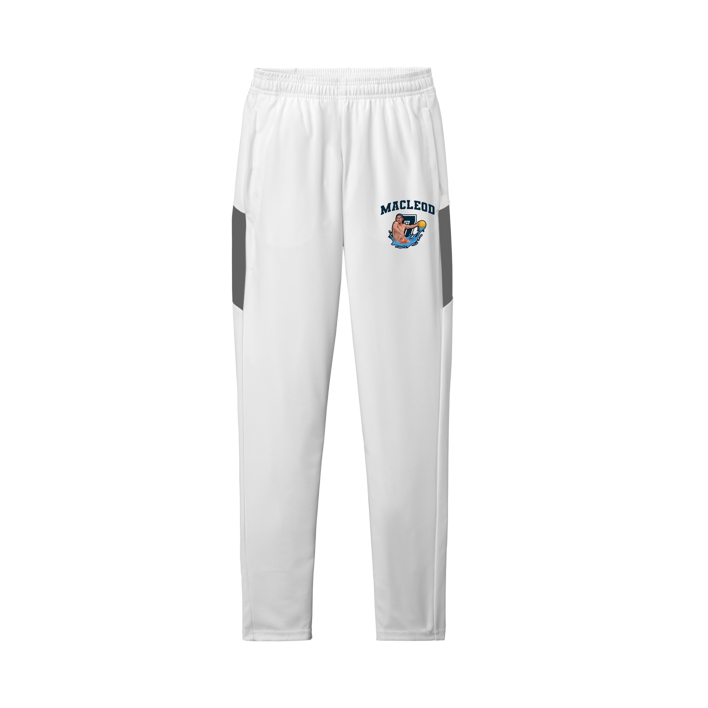 Team Travel Pant — Number in White/Grey