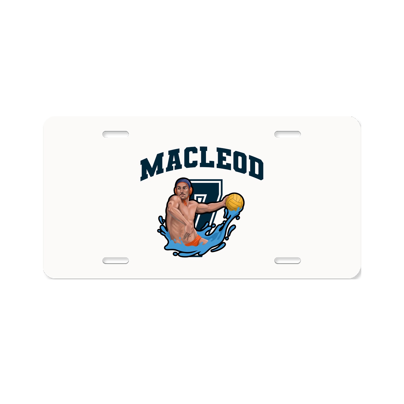 License Plate — Number in Classic