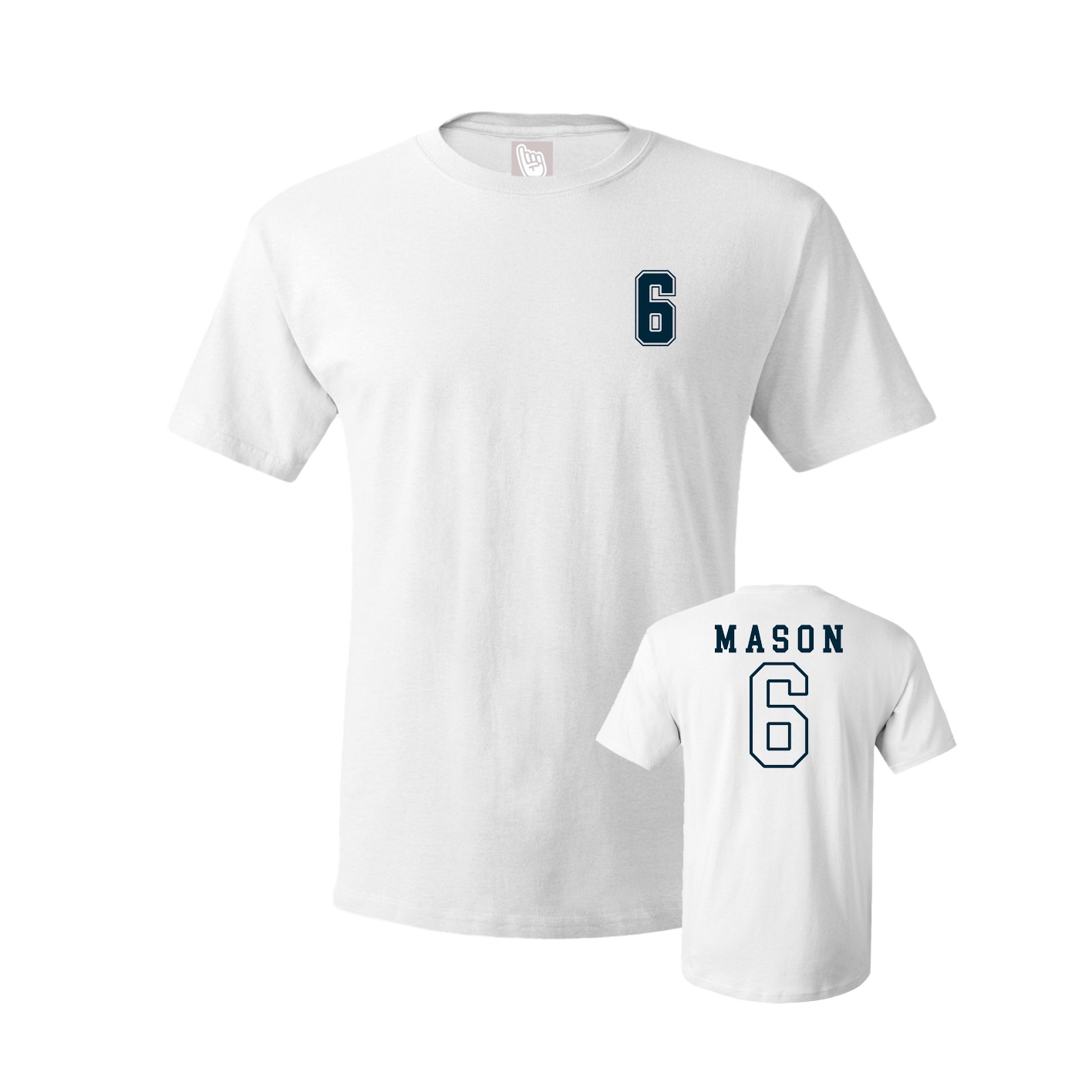 Youth Tee — Chest Back in White