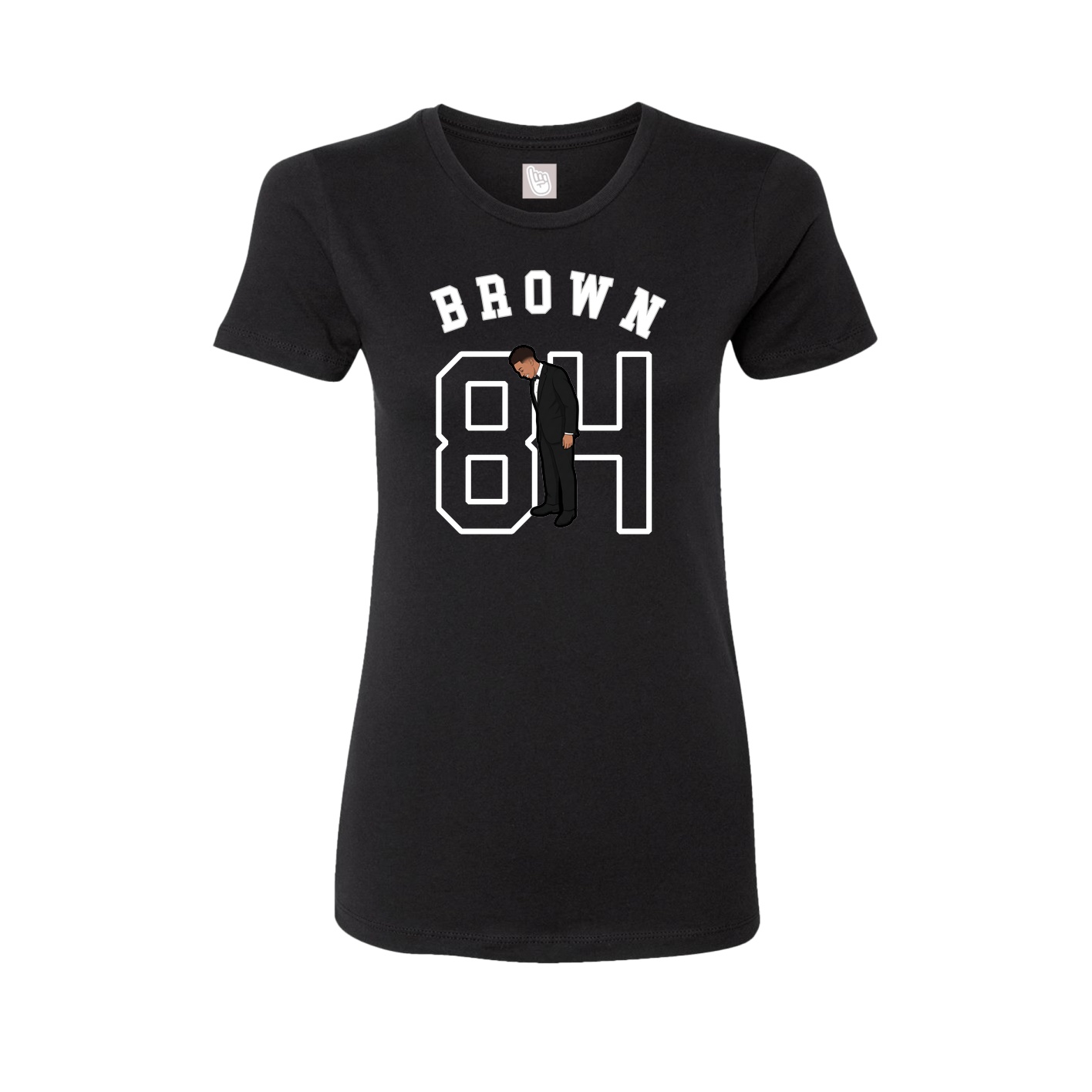 Fitted Women's Tee — Shirsey Arch in Black