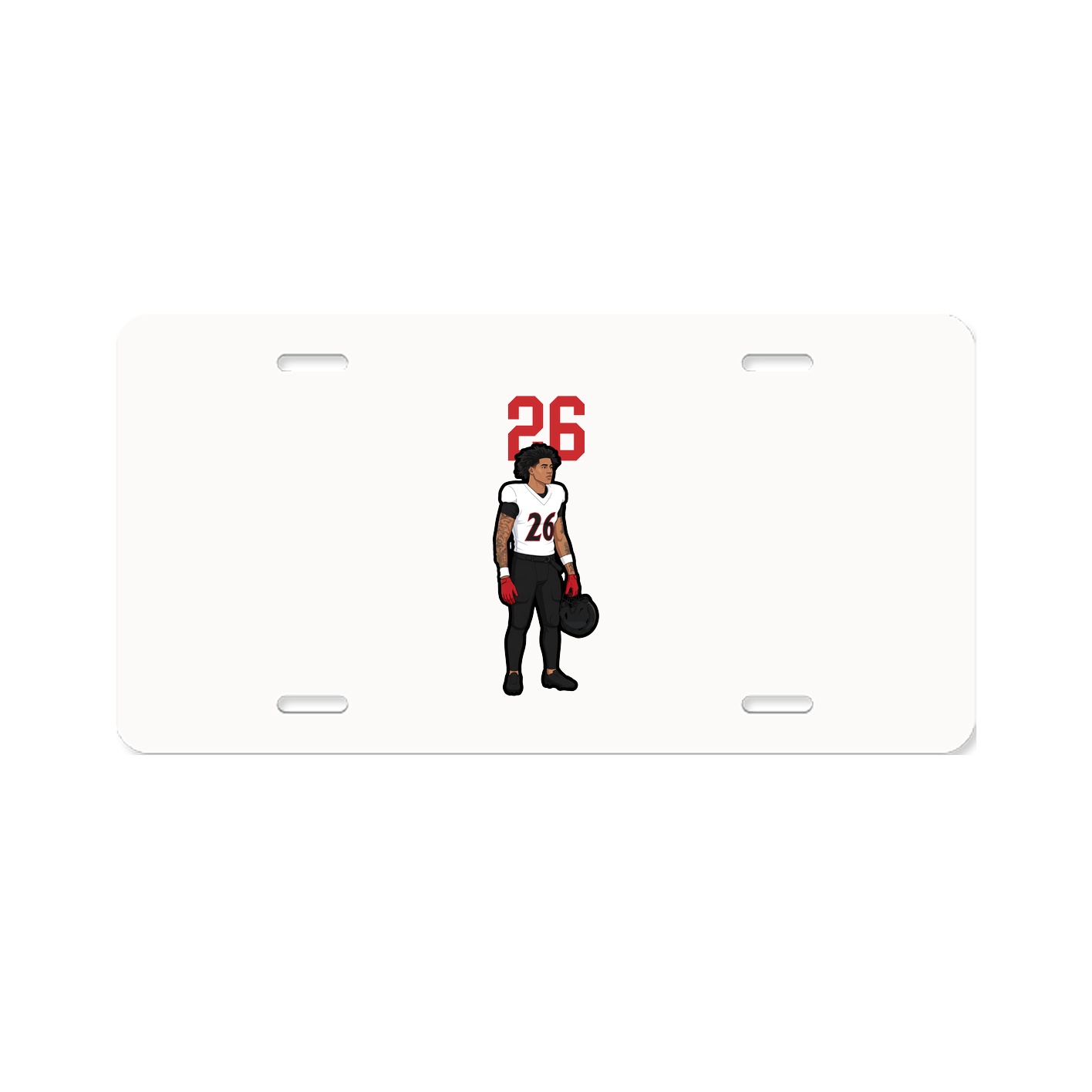 License Plate — Number Top in Classic