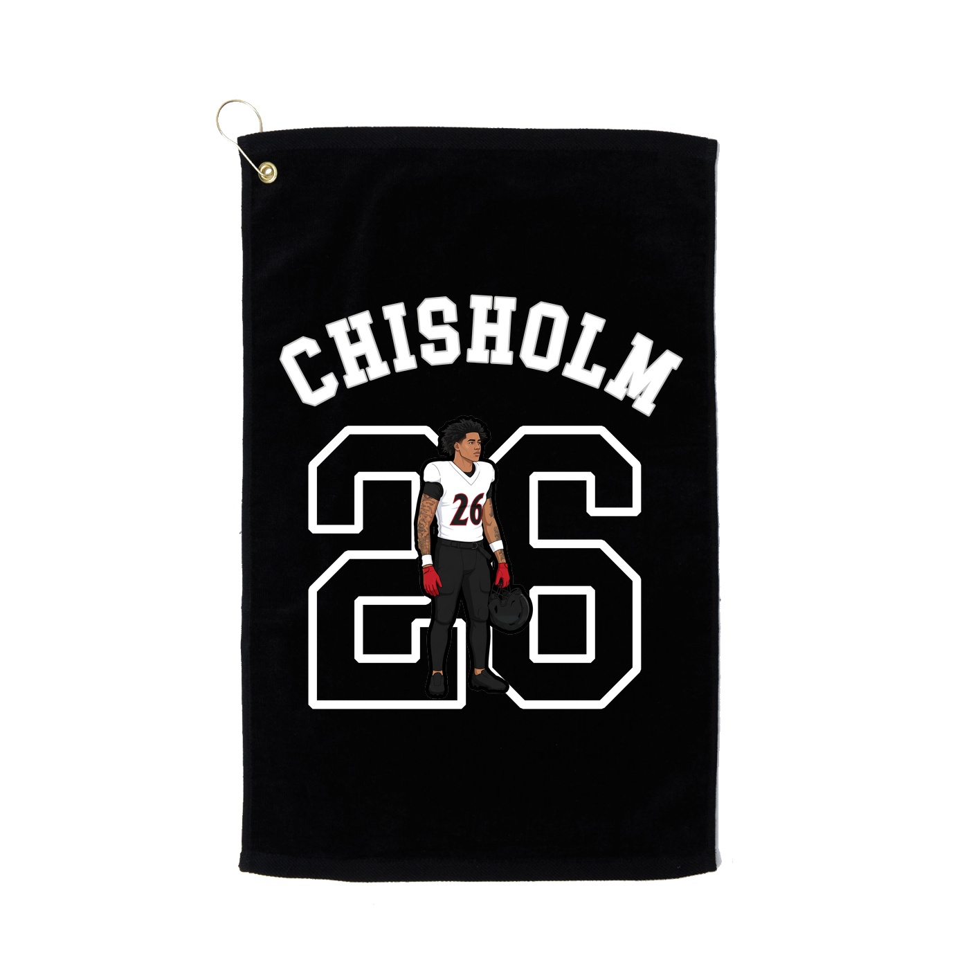 Golf Towel — Shirsey Arch in Black