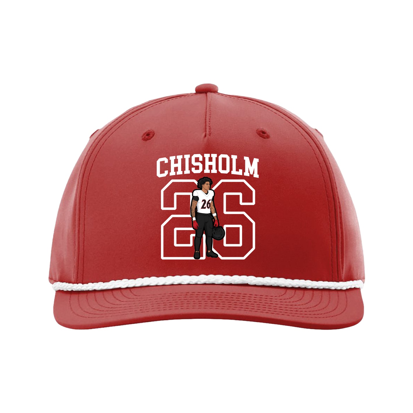 Five-Panel Classic Rope Cap — Shirsey in Red