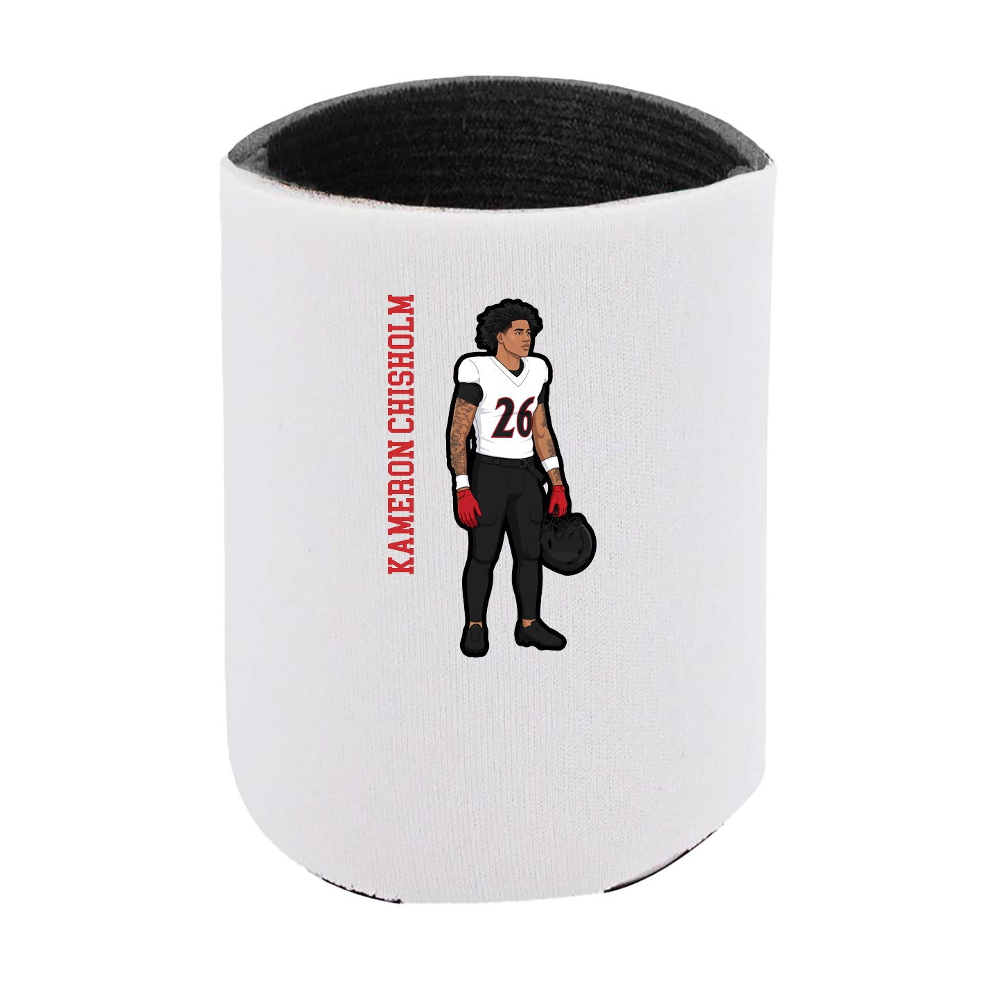 Can Holder — Name Vertical in White