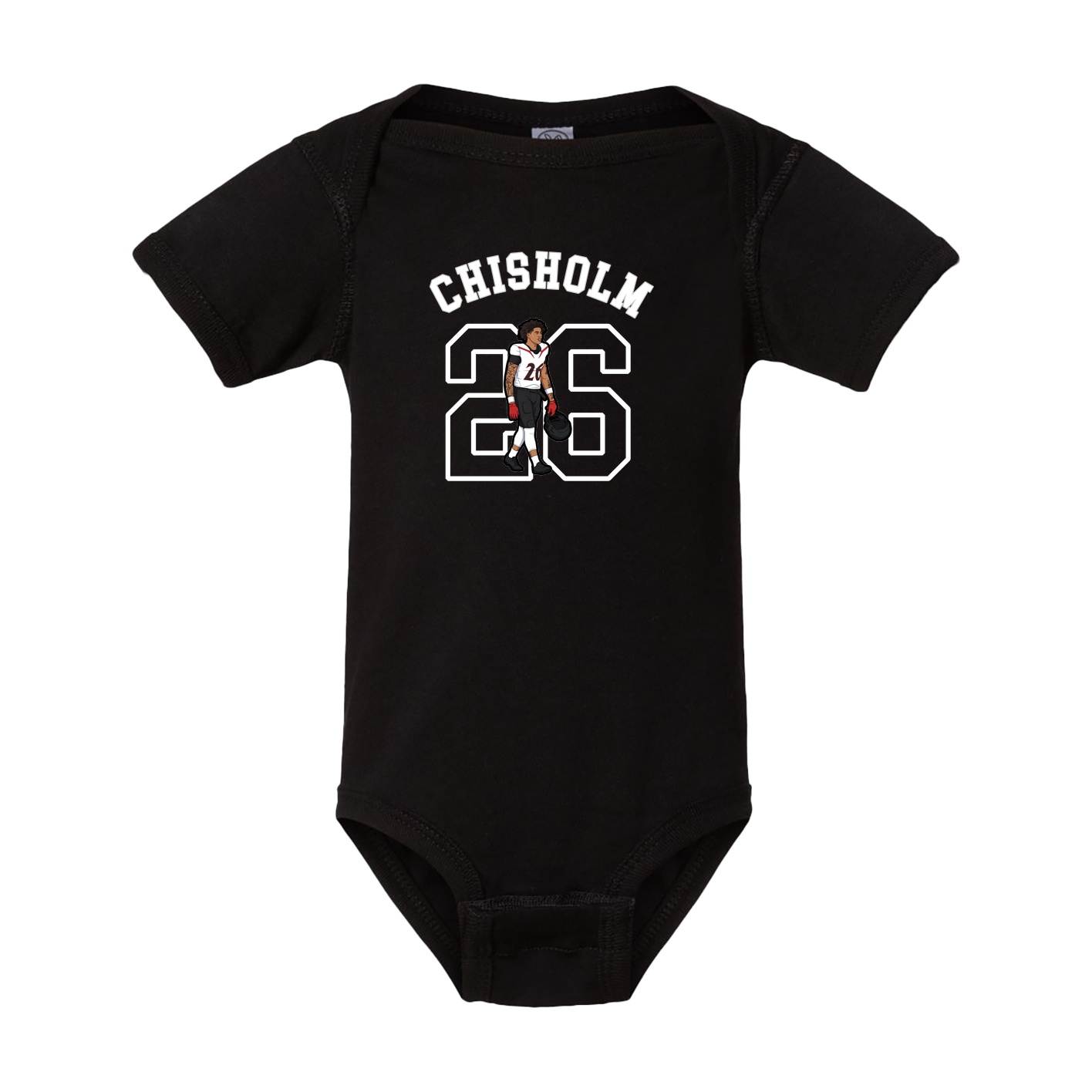 Baby Onesie — Shirsey Arch in Black