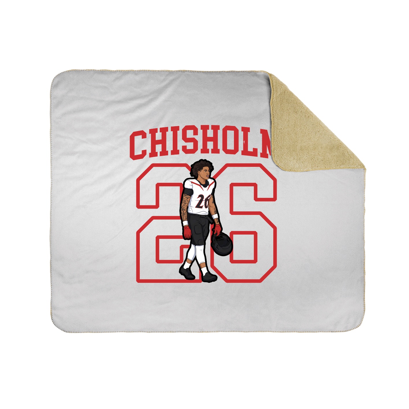 Throw Blanket — Shirsey in White