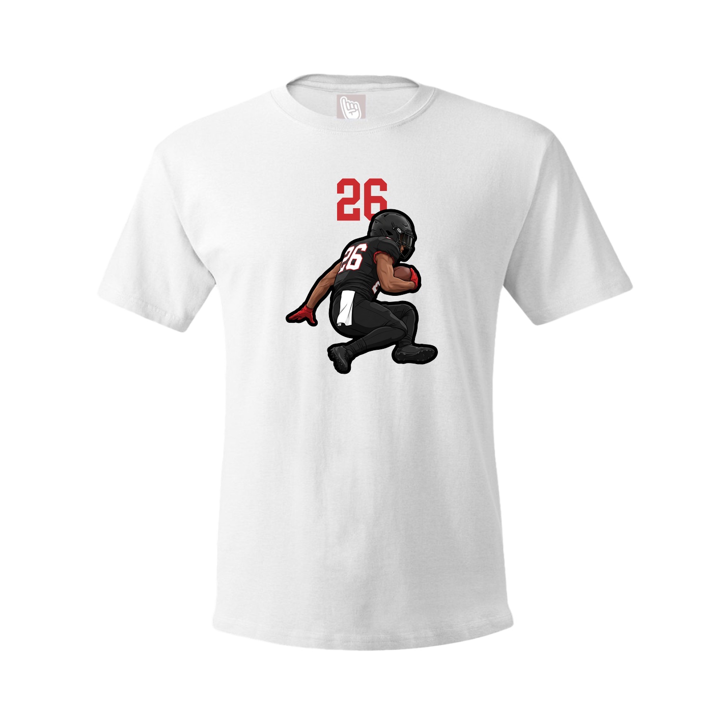 Youth Tee — Number Top in White