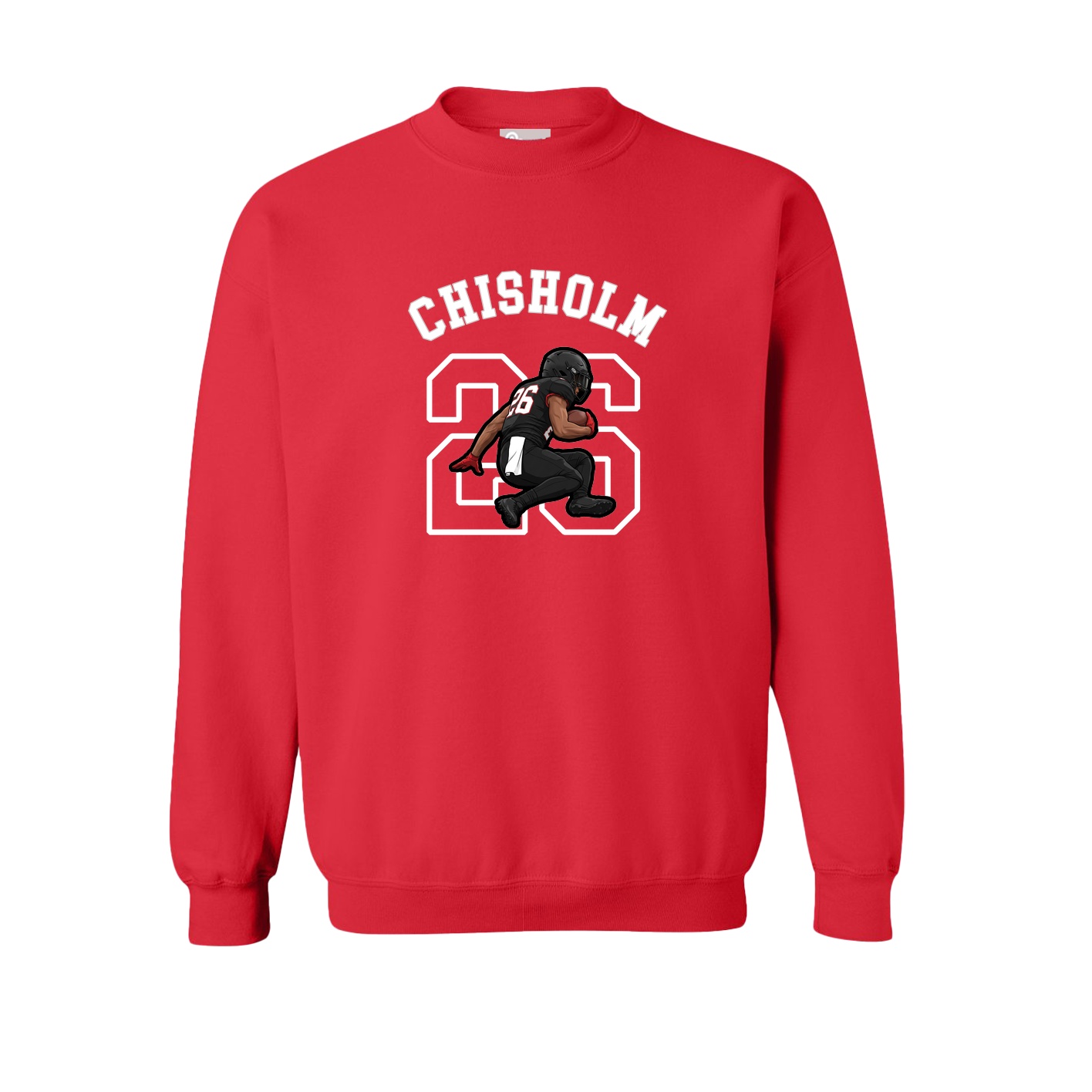 Fleece Crew — Shirsey Arch in Red
