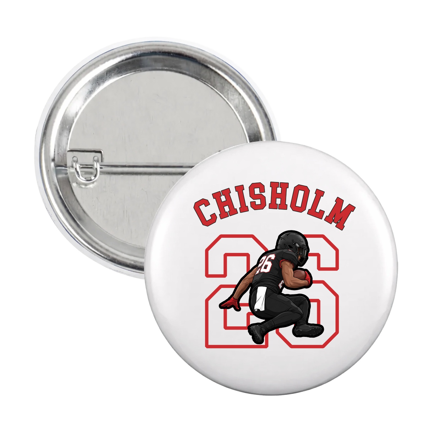 Game Day Button — Shirsey Arch in White
