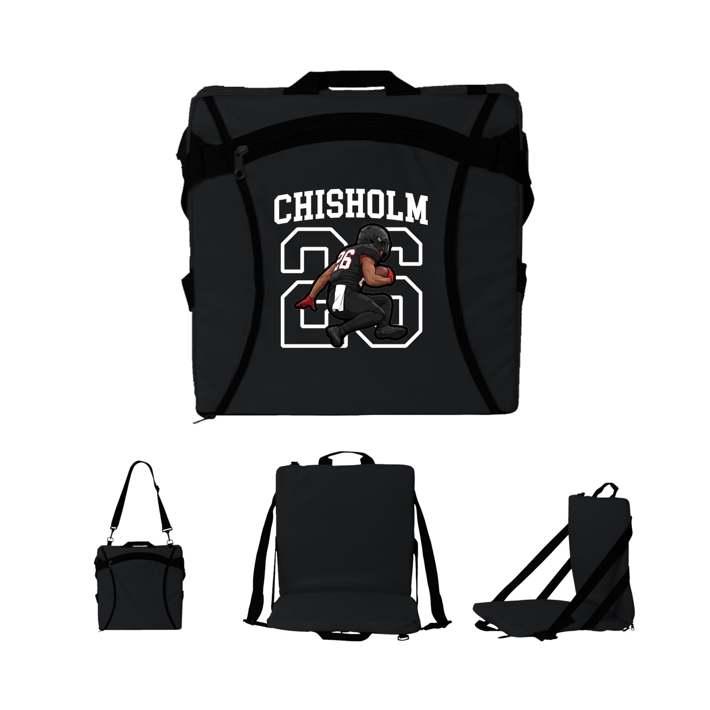 Folding Stadium Seat — Shirsey in Black