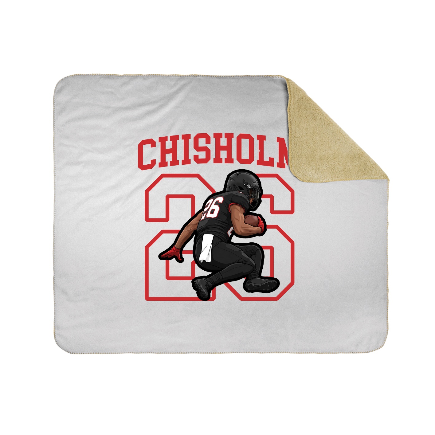 50x60 Sherpa Lined Throw Blanket