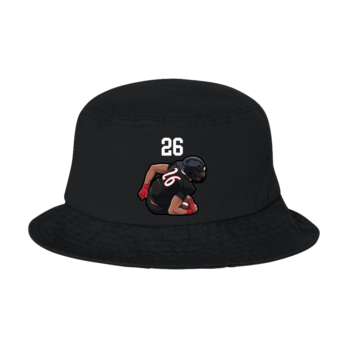 Bucket Cap — Number Top in Black