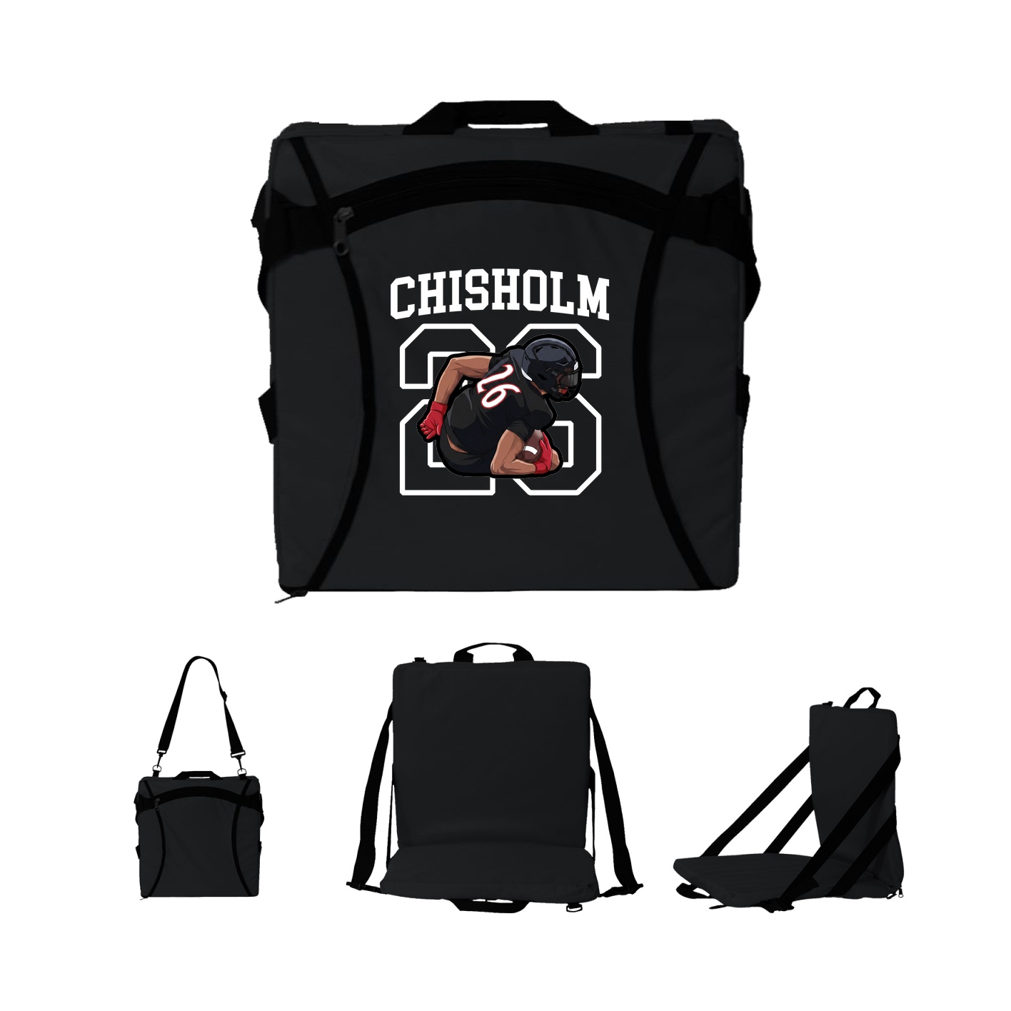 Folding Stadium Seat — Shirsey in Black
