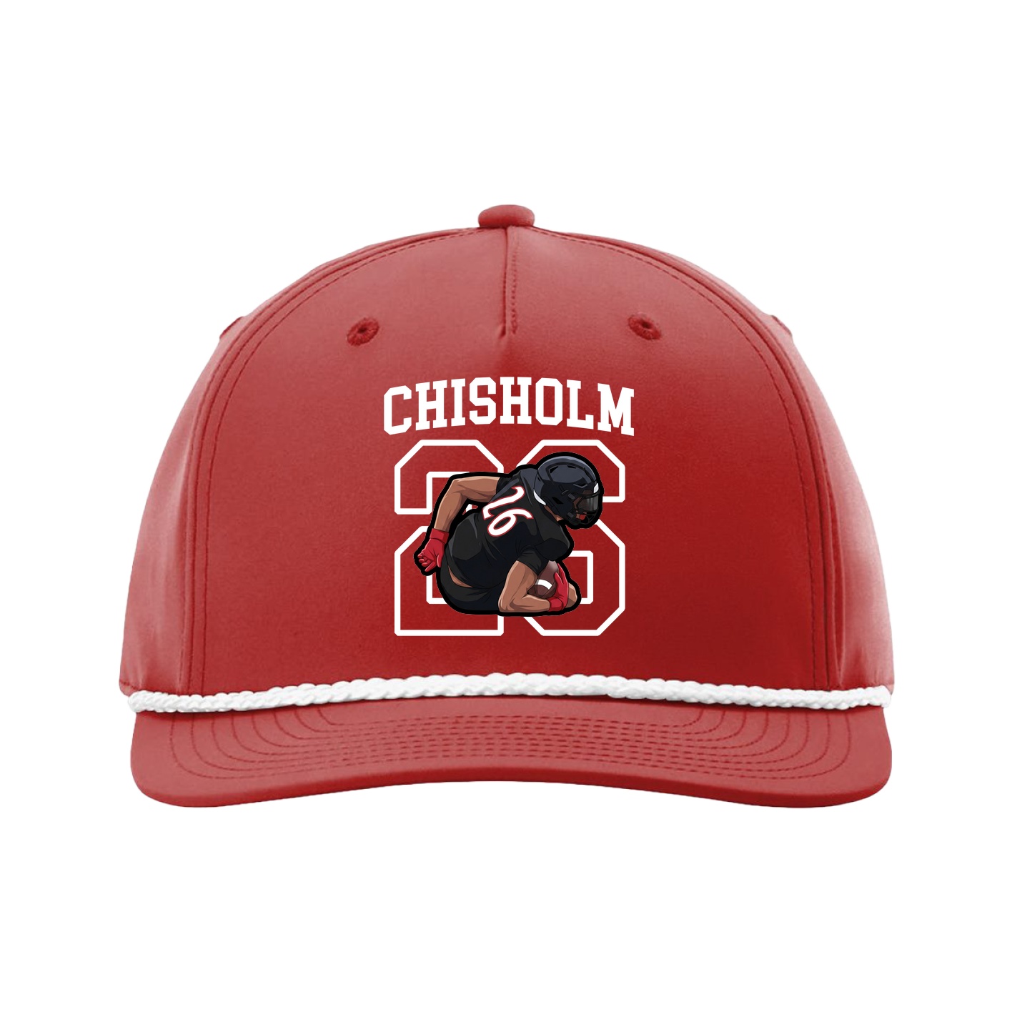 Five-Panel Classic Rope Cap — Shirsey in Red