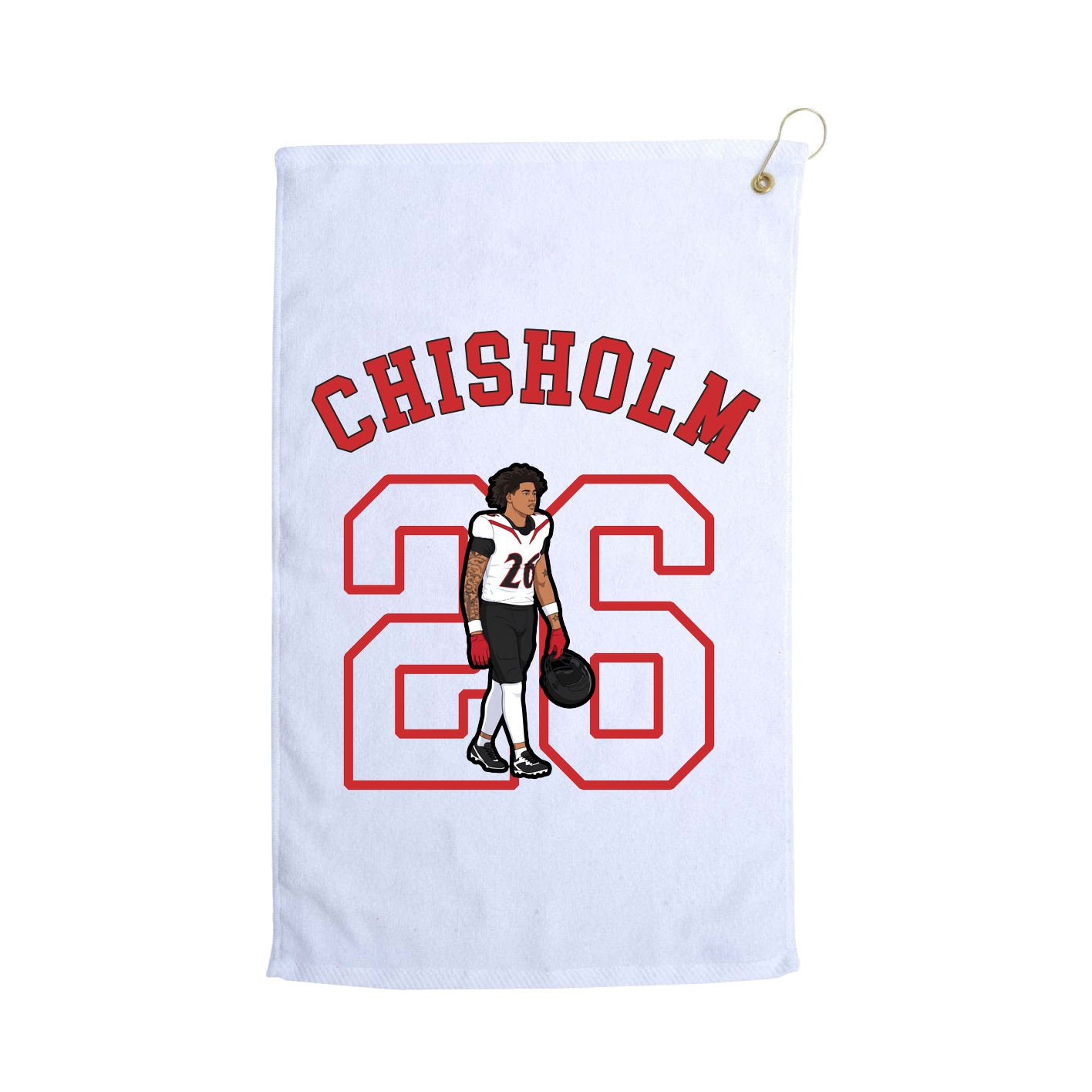 Golf Towel — Shirsey Arch in White