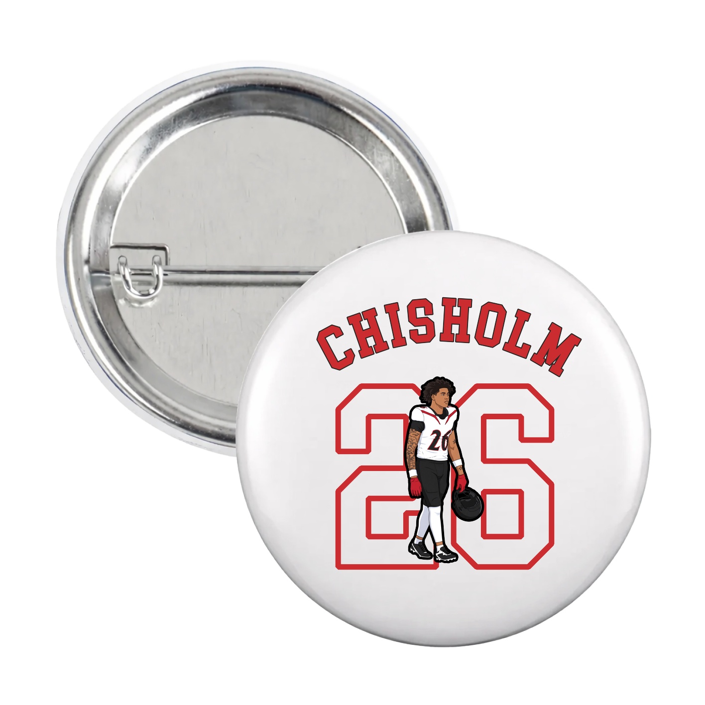 Game Day Button — Shirsey Arch in White