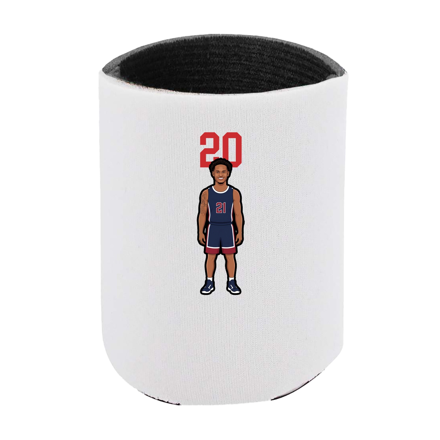Can Holder — Number Top in White
