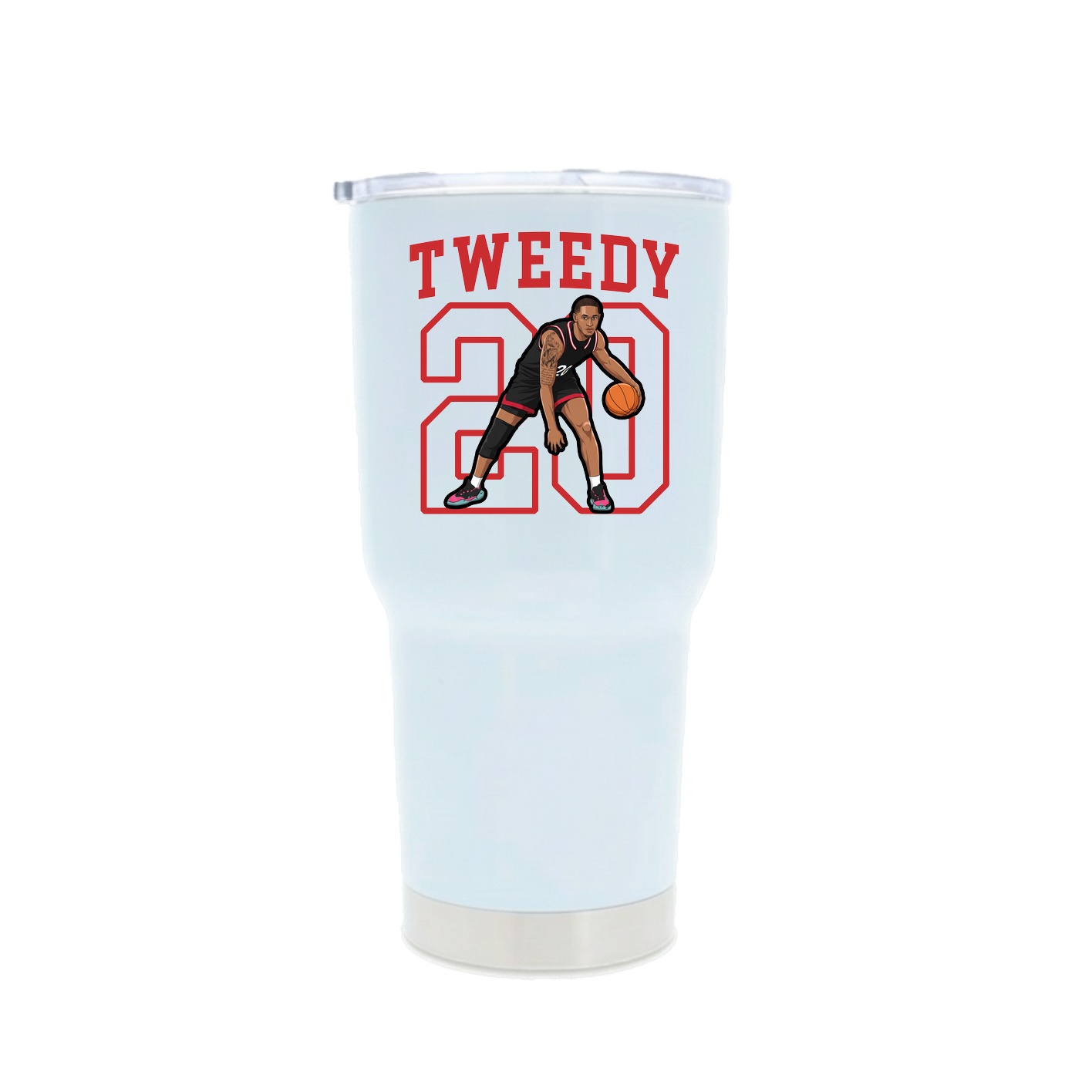 30oz Stainless Steel Tumbler — Shirsey in White
