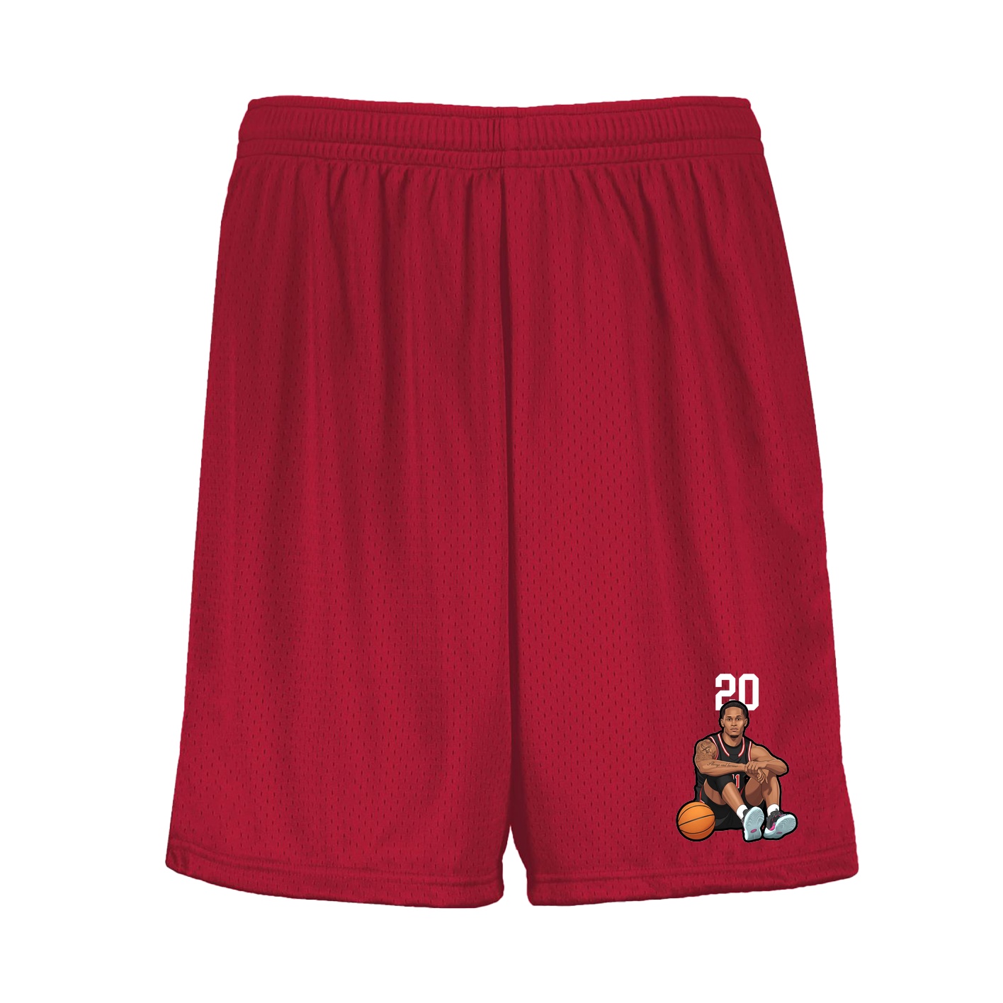 Shorts — Number Top in Red
