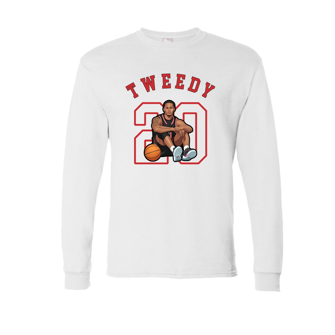 Long Sleeve Tee — Shirsey Arch in White