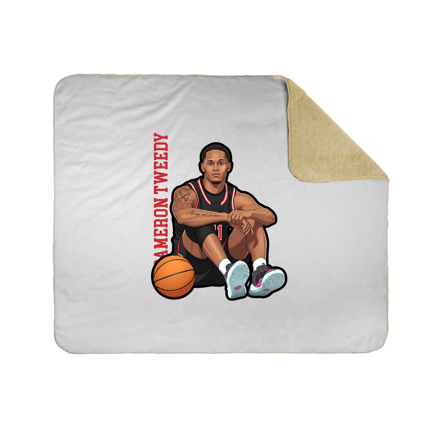 50x60 Sherpa Lined Throw Blanket