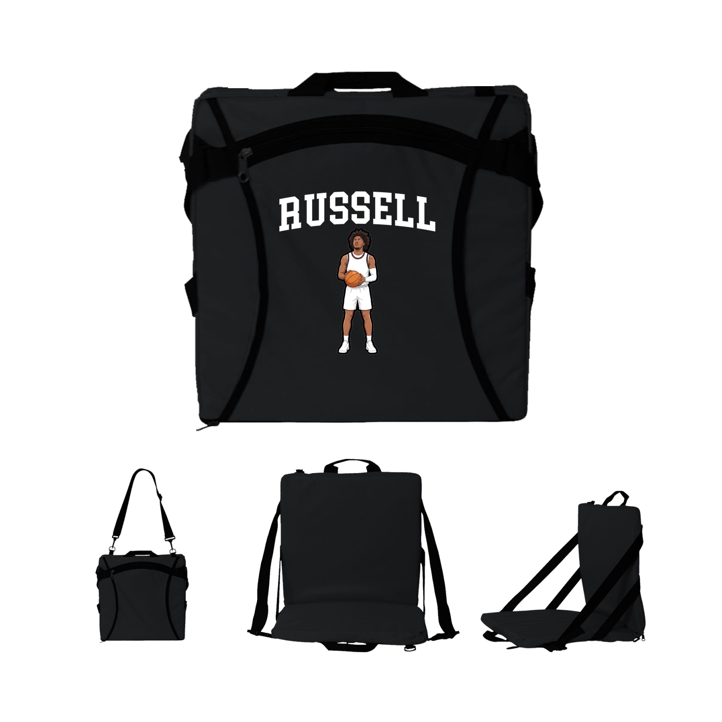 Folding Stadium Seat — Shirsey in Black