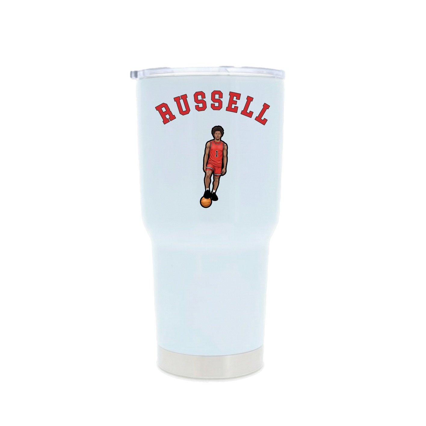 30oz Stainless Steel Tumbler — Shirsey Arch in White
