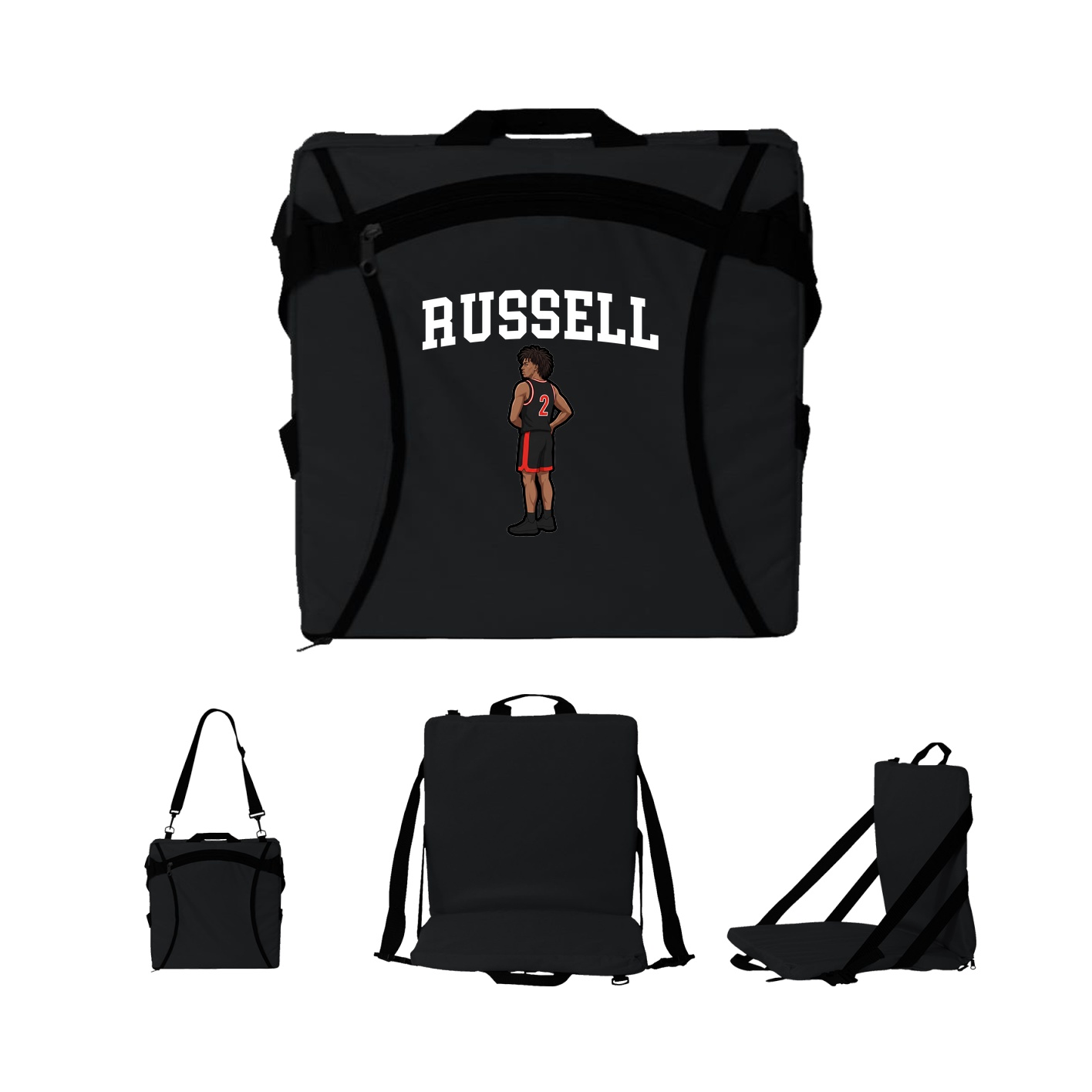 Folding Stadium Seat — Shirsey in Black