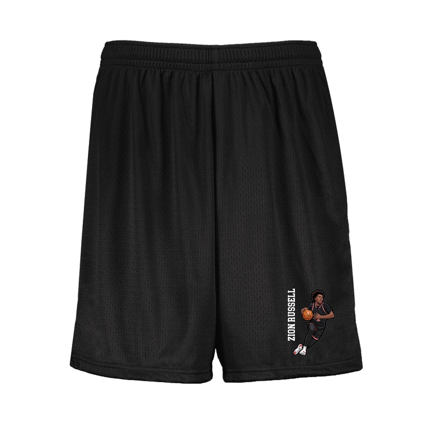 Shorts — Name Vertical in Black