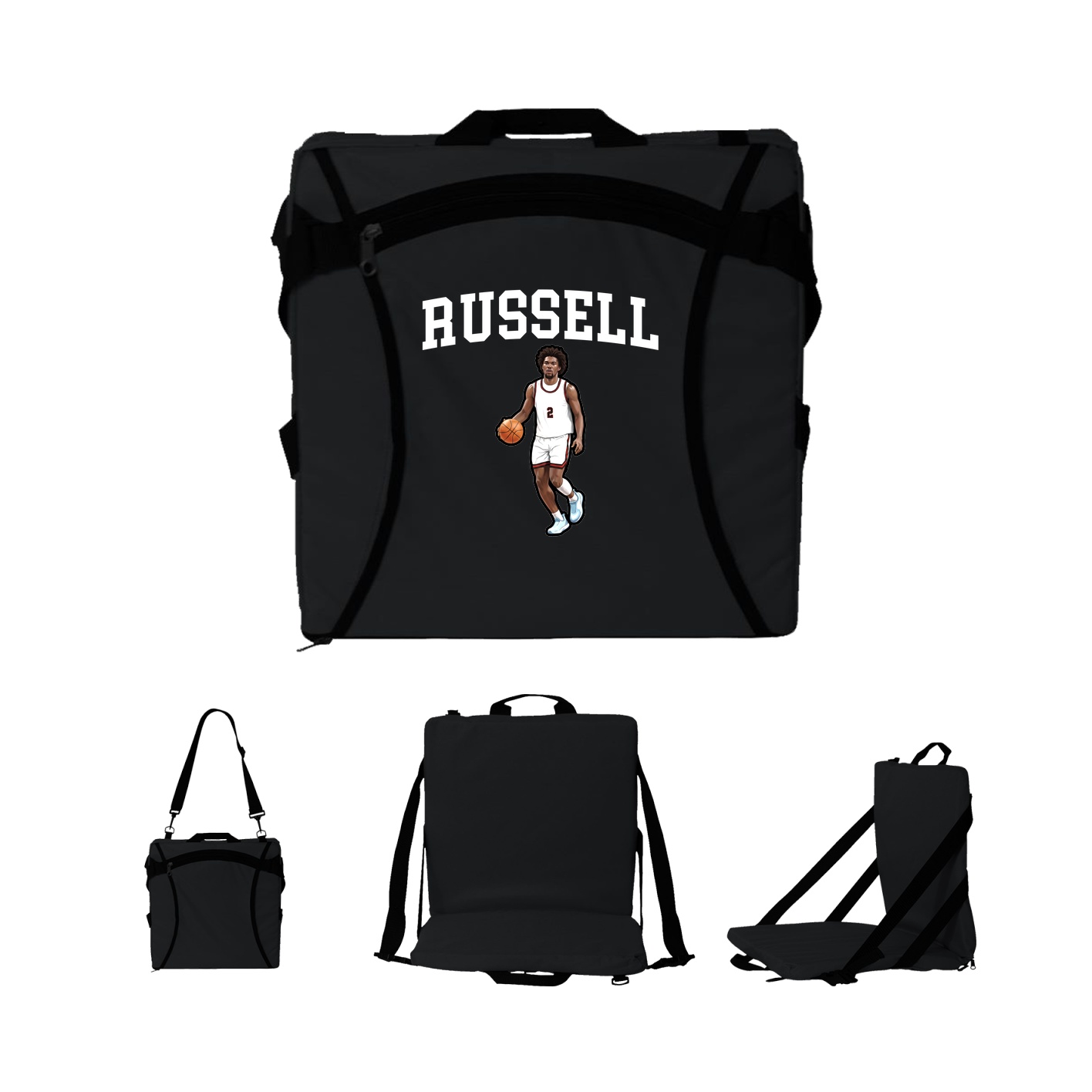 Folding Stadium Seat — Shirsey in Black