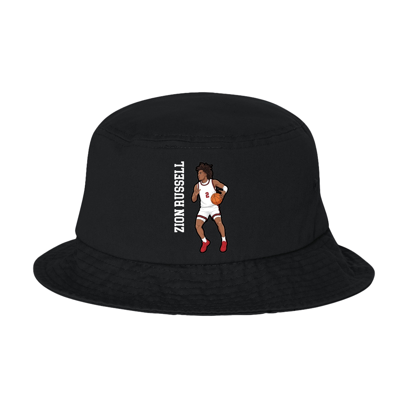 Bucket Cap — Name Vertical in Black