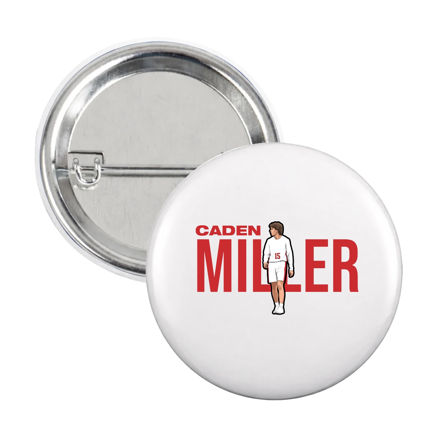 Game Day Button — Player Name in White