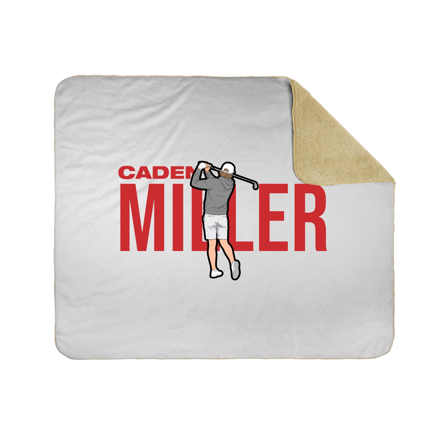 Throw Blanket — Player Name in White