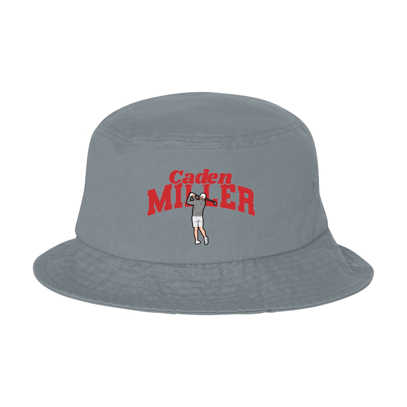 Bucket Cap — Signature Arch in Grey
