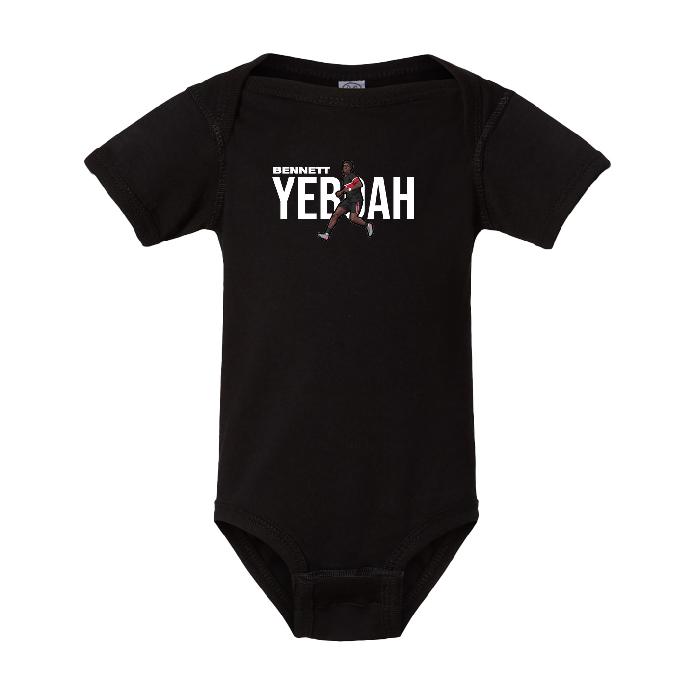 Baby Onesie — Player Name in Black
