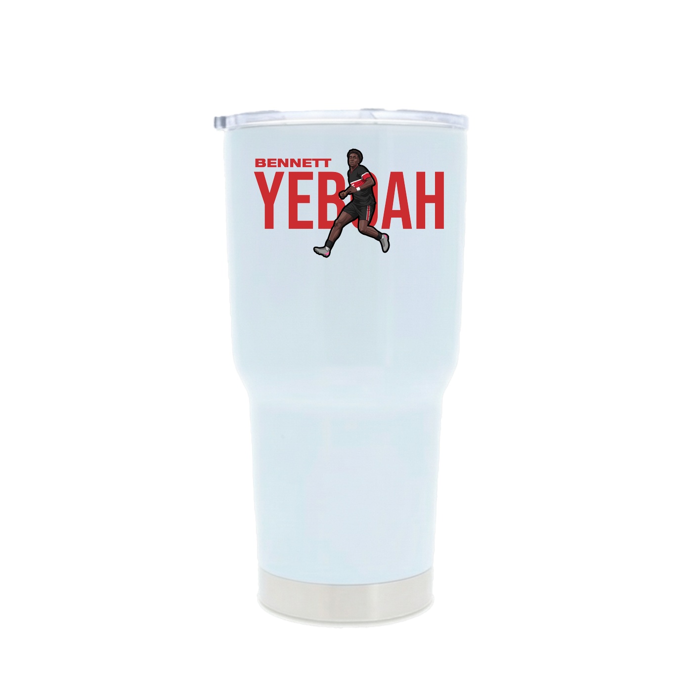 30oz Stainless Steel Tumbler — Player Name in White