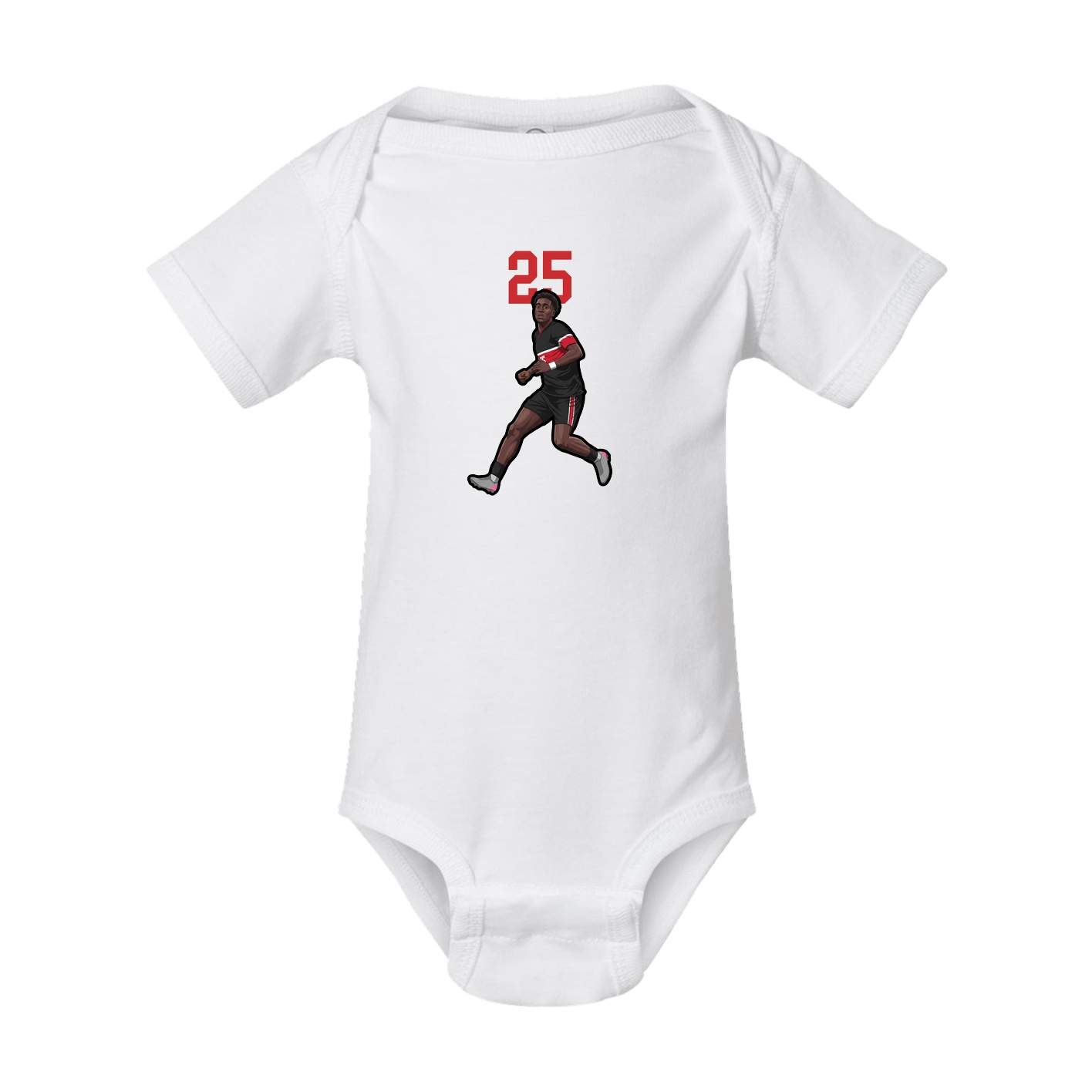 Baby Onesie — Number Top in White
