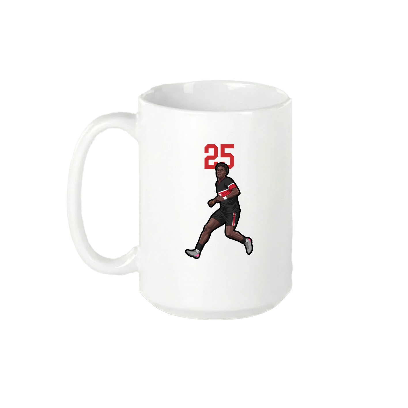 15oz Coffee Mug — Number Top in White