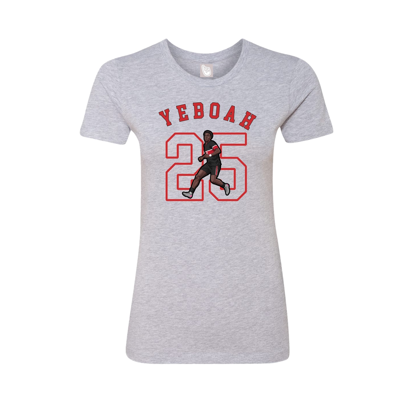 Fitted Women's Tee — Shirsey Arch in Grey