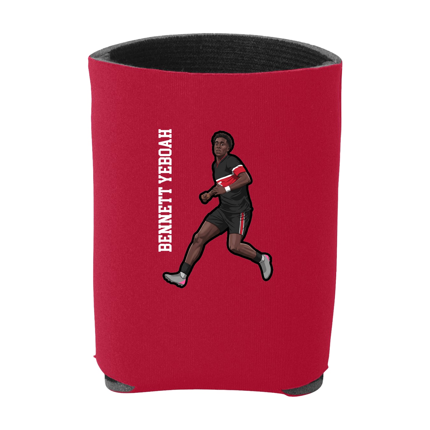 Can Holder — Name Vertical in Red