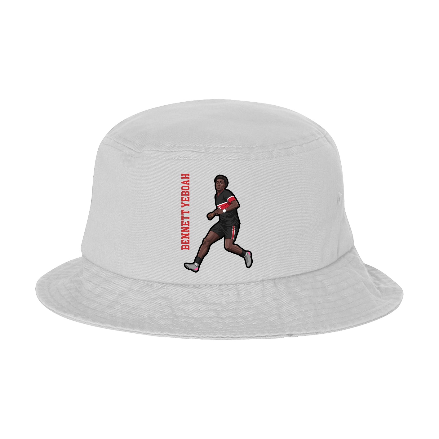 Bucket Cap — Name Vertical in White