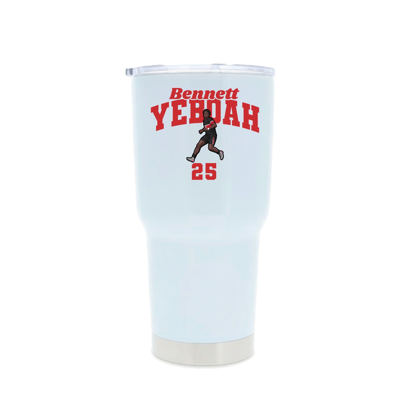 30oz Stainless Steel Tumbler — Signature Arch in White