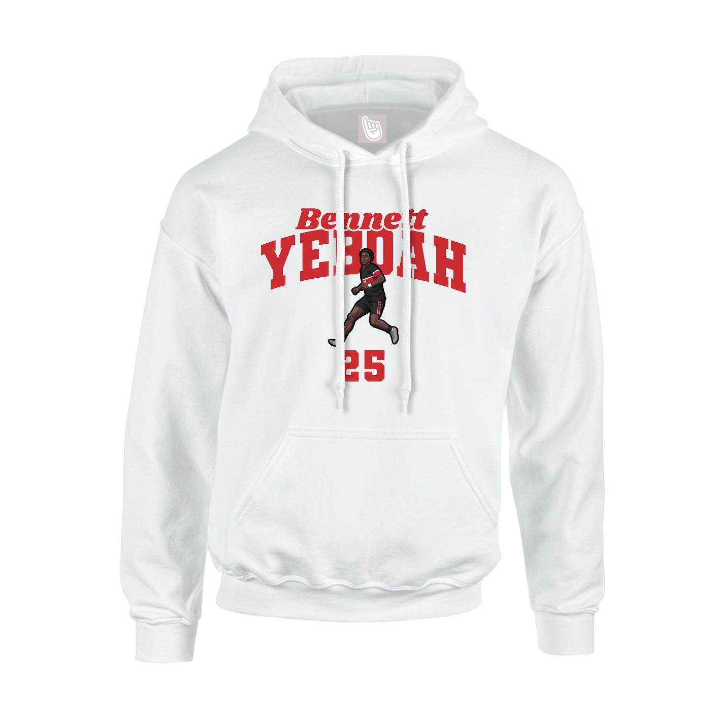 Hoodie — Signature Arch in White