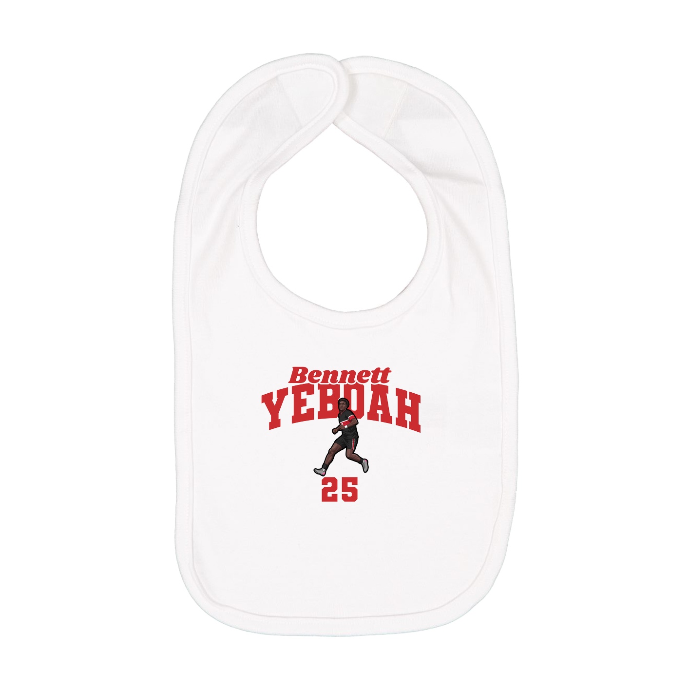 Infant Bib — Signature Arch in White