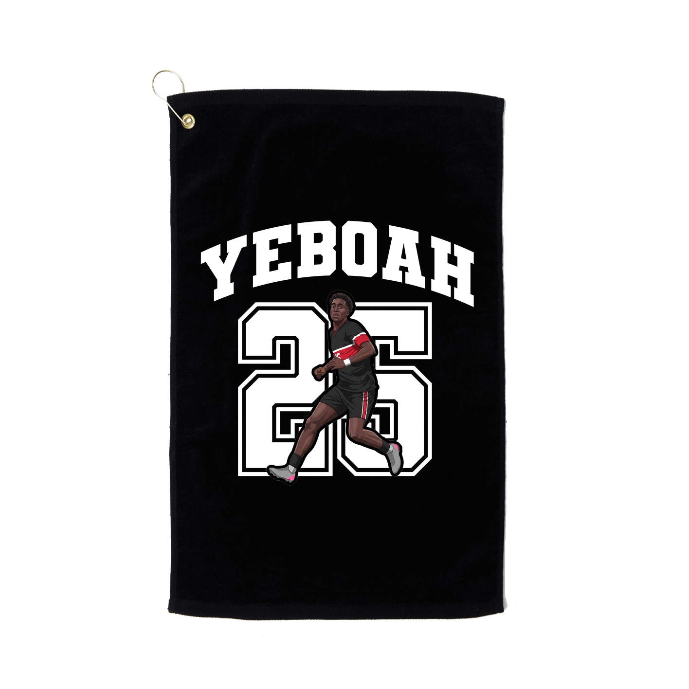 Golf Towel — Number in Black