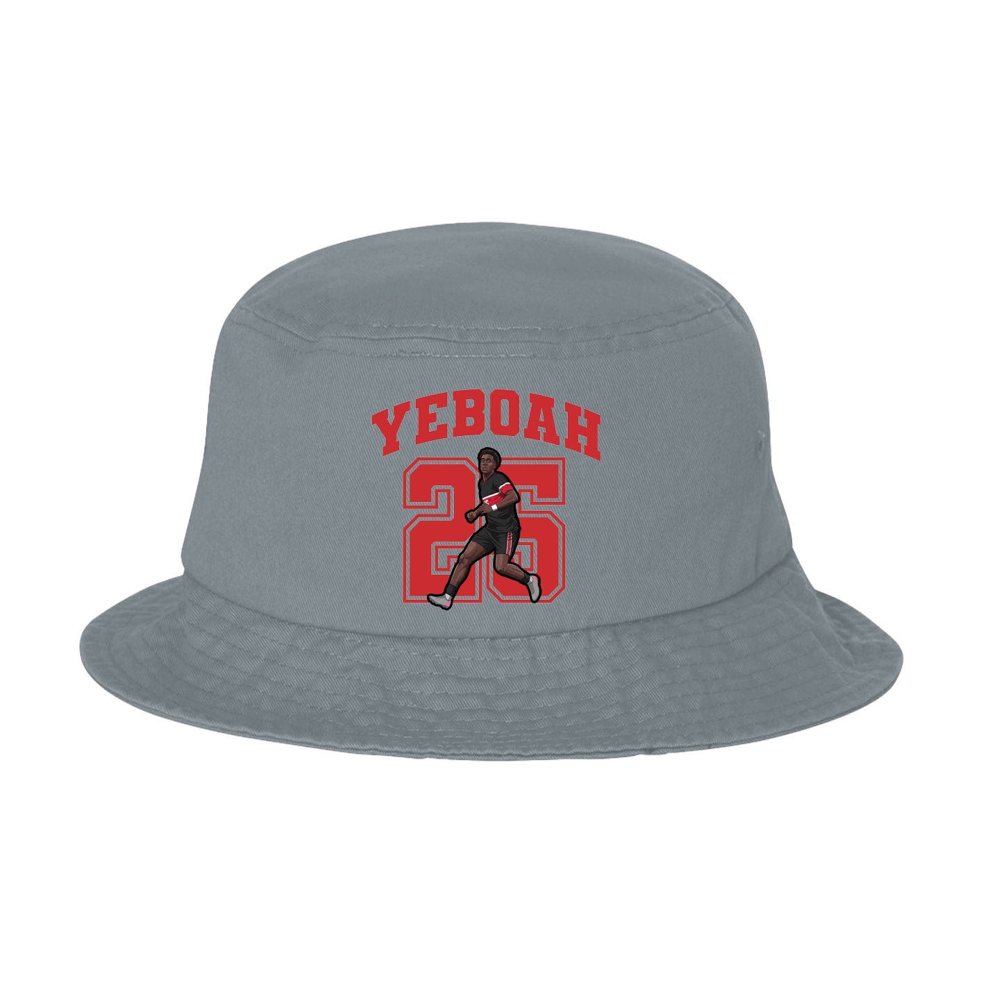 Bucket Cap — Number in Grey