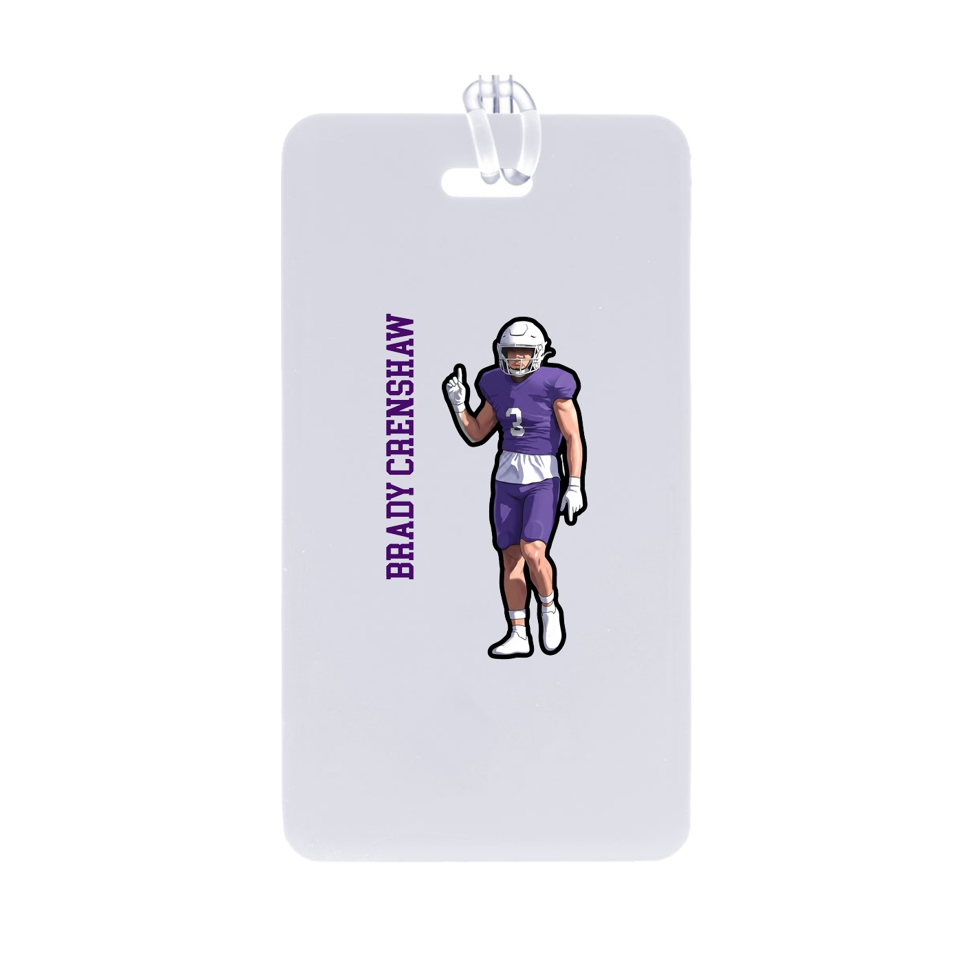 Bag Tag — Name Vertical in Classic