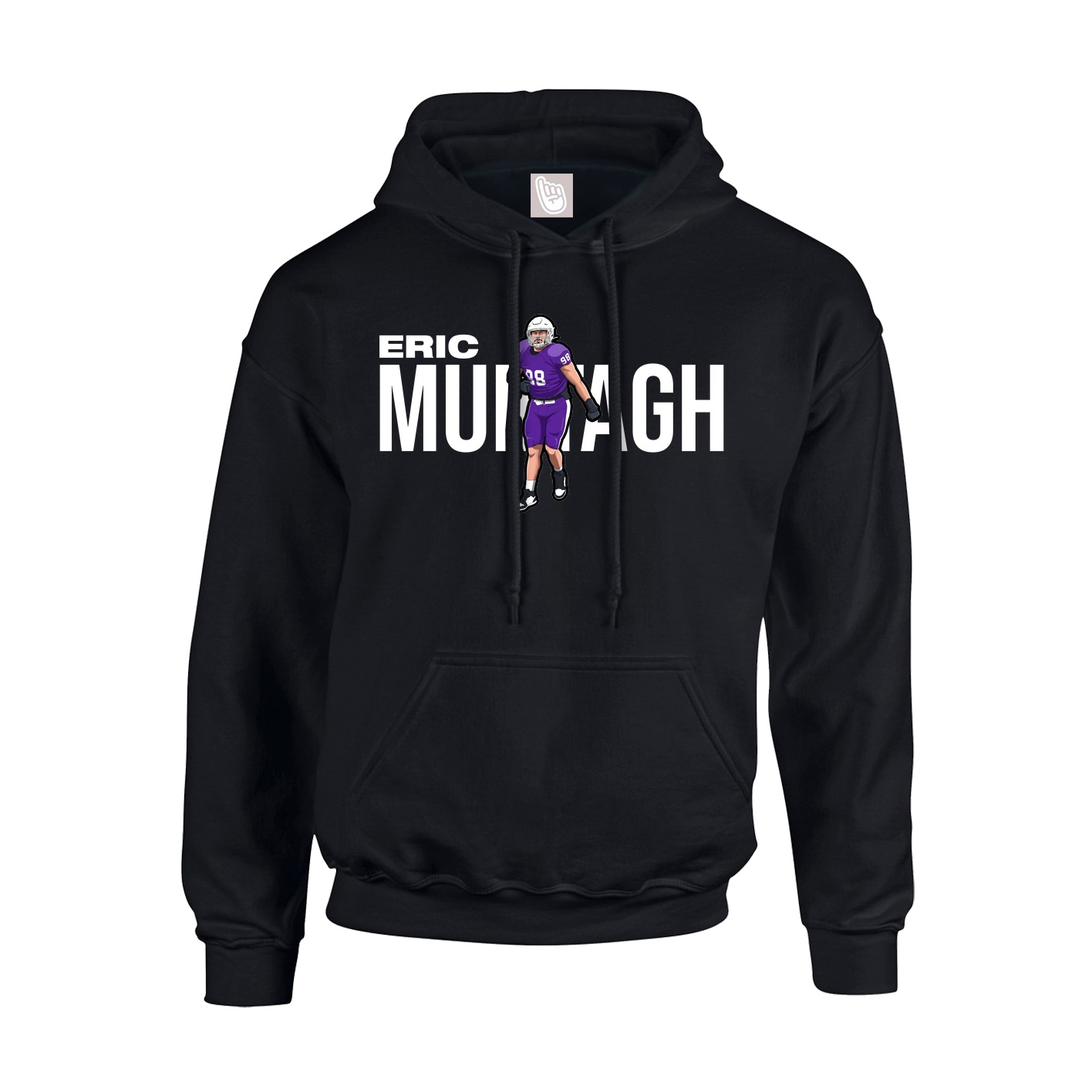Youth Hoodie — Player Name in Black