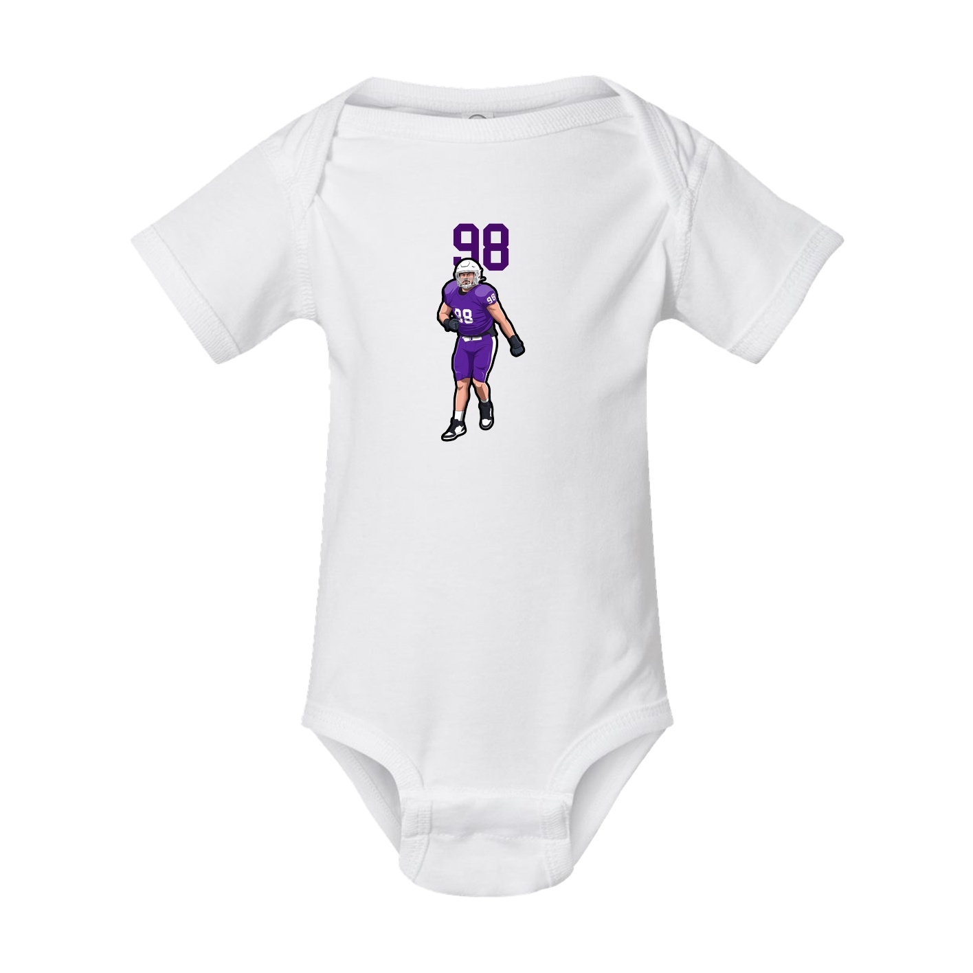Baby Onesie — Number Top in White